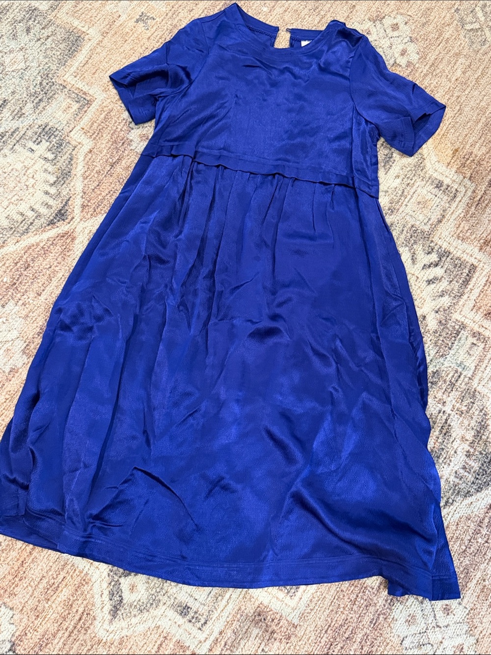 Anthropologie  women’s Royal Blue Short-Sleeve Dress